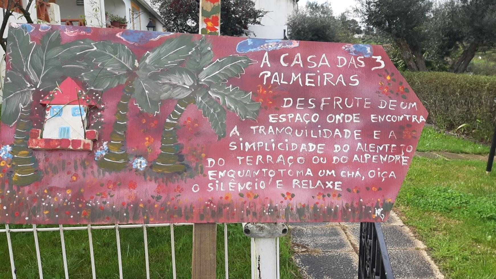 Casa Das 3 Palmeiras อาร์ไฮโยลอส ภายนอก รูปภาพ